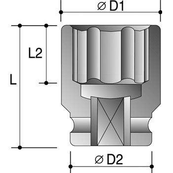 High Torque Socket Dimension Diagram