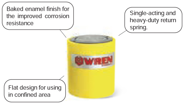 RCS series Single-Acting Low Weight Cylinder